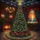 Grand Decorated Christmas Tree Fireplace Ocean View Interior - Christmas Home Decor Stained Glass Suncatcher - 5