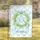 Green Leaves Wreath Light Blue Ribbon Trellis Custom Family Name - Family Home Decor Gift Garden Flag - 1
