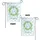 Green Leaves Wreath Light Blue Ribbon Trellis Custom Family Name - Family Home Decor Gift Garden Flag - 4