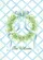 Green Leaves Wreath Light Blue Ribbon Trellis Custom Family Name - Family Home Decor Gift Garden Flag - 6