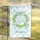 Green Leaves Wreath Light Blue Ribbon Trellis Custom Family Name - Family Home Decor Gift Garden Flag - 5