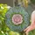 Pink Rose Stained Glass Leaves Buds Blue Mosaic - Home Decor Gift for Garden Lover Stained Glass Suncatcher - 2