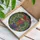 Ruby Red Bird Rainbow Teacups Fuchsia Floral - Home Decor Gift for Bird Lover Stained Glass Suncatcher - 3
