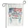 Custom Family Name Damask Ogee American Flag Dusty Blue Ribbon Bow - Home Decor Gift Garden Flag - 3