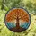 Stained Glass Tree of Life Autumn Leaves Mosaic - Window Home Decor Gift Stained Glass Suncatcher - 1