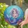 Mermaid Blue Eyes Iridescent Hair Ocean Coral - Home Decor Gift for Ocean Lover Stained Glass Suncatcher - 2