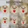 Chubby Pug Dog Red Heart Clear Glass Hearts - Home Decor Gift for Dog Lovers and Pet Owners Stained Glass Suncatcher - 4