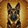 German Shepherd Dog Head Alert Gaze Upright Ears - Home Decor Gift for Dog Lover Stained Glass Suncatcher - 5