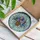 Woven Basket Multi-Petaled & Bell Flowers Cascading Foliage - Home Decor Gift Stained Glass Suncatcher - 3