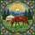 Grazing Horse Foal Yurt Meadow Pine Mountain Sun - Home Decor Gift for Wildlife Lover Stained Glass Suncatcher - 5