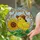 Fluffy Yellow Chick Sunflower Mosaic Sky - Spring Home Decor Gift for Garden Lover Stained Glass Suncatcher - 2