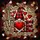 Red Black Love Gnome Leopard Heart Plaid Mosaic - Home Decor Gift for Loved Ones Stained Glass Suncatcher - 5