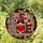 Red Black Love Gnome Leopard Heart Plaid Mosaic - Home Decor Gift for Loved Ones Stained Glass Suncatcher - 1