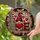 Red Black Love Gnome Leopard Heart Plaid Mosaic - Home Decor Gift for Loved Ones Stained Glass Suncatcher - 2