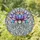 Lotus Flower Crystal Pendants Rippled Opalescent Glass Mosaic Square - Home Decor Gift Stained Glass Suncatcher - 1
