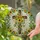 Wooden Cross Sunflowers Eucalyptus Garlands - Luminous Home Window Decor Gift Stained Glass Suncatcher - 2