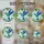 Hummingbird Full Flight White Blossom Foliage Square - Home Decor Gift for Bird Lover Stained Glass Suncatcher - 4