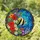 Striped Bannerfish Tropical Flowers Coral Water - Wildlife Lover Home Decor Gift Stained Glass Suncatcher - 1