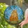Orange Tabby Cat Kitten Cheek Nuzzle Organic Border - Everyday Home Decor Gift for Cat Lover Stained Glass Suncatcher - 2