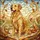 Golden Retriever Dog Sitting Comfortably Home Decor Gift for Dog Owners Stained Glass Suncatcher - 5