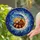 Red Panda Crescent Moon Celestial Stars - Wildlife Lover Home Decor Gift Stained Glass Suncatcher - 2
