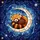 Red Panda Crescent Moon Celestial Stars - Wildlife Lover Home Decor Gift Stained Glass Suncatcher - 5
