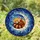Red Panda Crescent Moon Celestial Stars - Wildlife Lover Home Decor Gift Stained Glass Suncatcher - 1