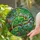 Chameleon Tree Branch Tropical Leaves - Wildlife Lover Home Decor Gift Stained Glass Suncatcher - 2