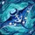 Manta Ray Anchor Ocean Waves - Home Decor Gift for Ocean Lover Stained Glass Suncatcher - 5