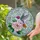 Hummingbird Flower Botanical Water Mosaic - Garden Home Decor Gift for Wildlife Lover Stained Glass Suncatcher - 2