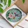 Hummingbird Flower Botanical Water Mosaic - Garden Home Decor Gift for Wildlife Lover Stained Glass Suncatcher - 3