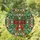 Ornate Festive Bow Holly Berries Pine Needles Snowflakes - Christmas Home Decor Gift Stained Glass Suncatcher - 1