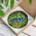 Blue Bird on Swirling Branch Mosaic Leaves - Home Decor Gift for Bird Lovers Stained Glass Suncatcher - 3
