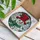 Festive Snowman Red Hat Emerald Scarf Holly - Christmas Winter Seasonal Home Decor Stained Glass Suncatcher - 3
