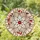 Luminous Six-Pointed Star Red Berries Silver Tendrils Geometric Background Home Decor Gift Stained Glass Suncatcher - 1