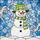 Lime Green Hat Red Nose Snowman Snowflakes Frosty Ice - Christmas Winter Home Decor Gift Stained Glass Suncatcher - 5