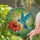 Hummingbird Hibiscus Tropical Jungle Floral Mosaic - Home Decor Gift for Wildlife Lover Stained Glass Suncatcher - 2