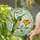 Hummingbird Flower Metallic Vine Spiral Mosaic Swirls Home Decor Gift for Garden Lover Stained Glass Suncatcher - 2