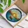 Prominent Orange Sun Setting Mountain Lake Rowboat Scene - Home Decor Gift for Nature Lovers Stained Glass Suncatcher - 3