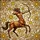 Galloping Centaur Sagittarius Sunbursts - Astrology Lover Gift Stained Glass Suncatcher - 5