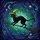 Black Cat Witch Hat Broomstick Mid-Flight Moon Stars - Halloween Party Cat Lover Gift Stained Glass Suncatcher - 5