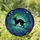 Black Cat Witch Hat Broomstick Mid-Flight Moon Stars - Halloween Party Cat Lover Gift Stained Glass Suncatcher - 1