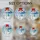 Orange Nose Snowman Red Hat Blue Scarf Snowflakes Winter Holiday Home Decor Gift Stained Glass Suncatcher - 4