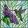 Iridescent Hummingbird Lilac Flowers - Garden Lover Home Decor Gift Stained Glass Suncatcher - 5
