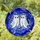 Cat Ear Ghost Figures Twilight Sky - Home Decor Gift for Ghost Lover Stained Glass Suncatcher - 1