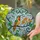 Vibrant Hummingbird Trumpet Flowers Green Foliage Home Decor Gift for Garden Lover Stained Glass Suncatcher - 2