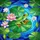Red-Eyed Tree Frog Lotus Pond - Wildlife Lover Gift for Frog Lovers Stained Glass Suncatcher - 5