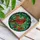 Red Cardinal Bird Amber Leaves Berries - Home Decor Gift for Bird Lover Stained Glass Suncatcher - 3