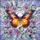 Butterfly Multi-Colored Flowers Green Leaves - Home Decor Gift for Garden Lover Stained Glass Suncatcher - 5
