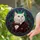 Persian Cat Red Velvet Jacket Art Nouveau Floral Home Decor Gift for Cat Lover Stained Glass Suncatcher - 2